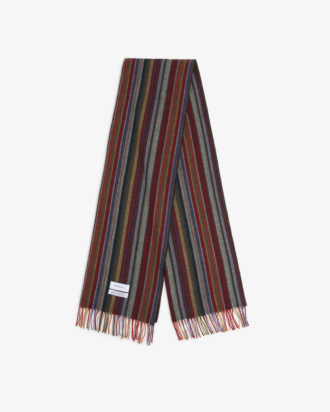 Merino wool woven scarf - striped