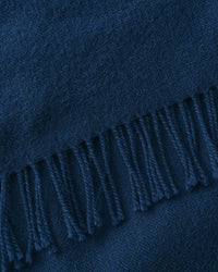 Webschal Merinowolle - Royalblau