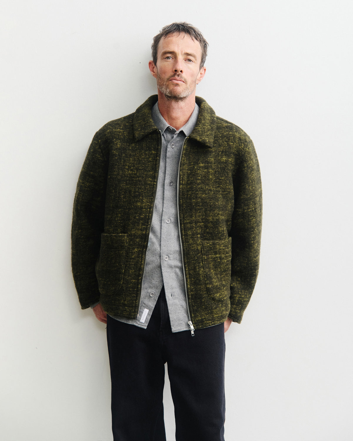 Zip Jacket - Speckled Green