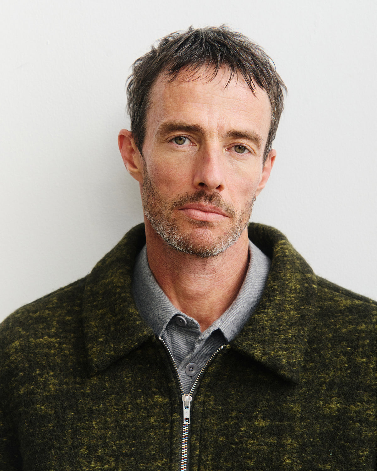 Zip Jacket - Speckled Green