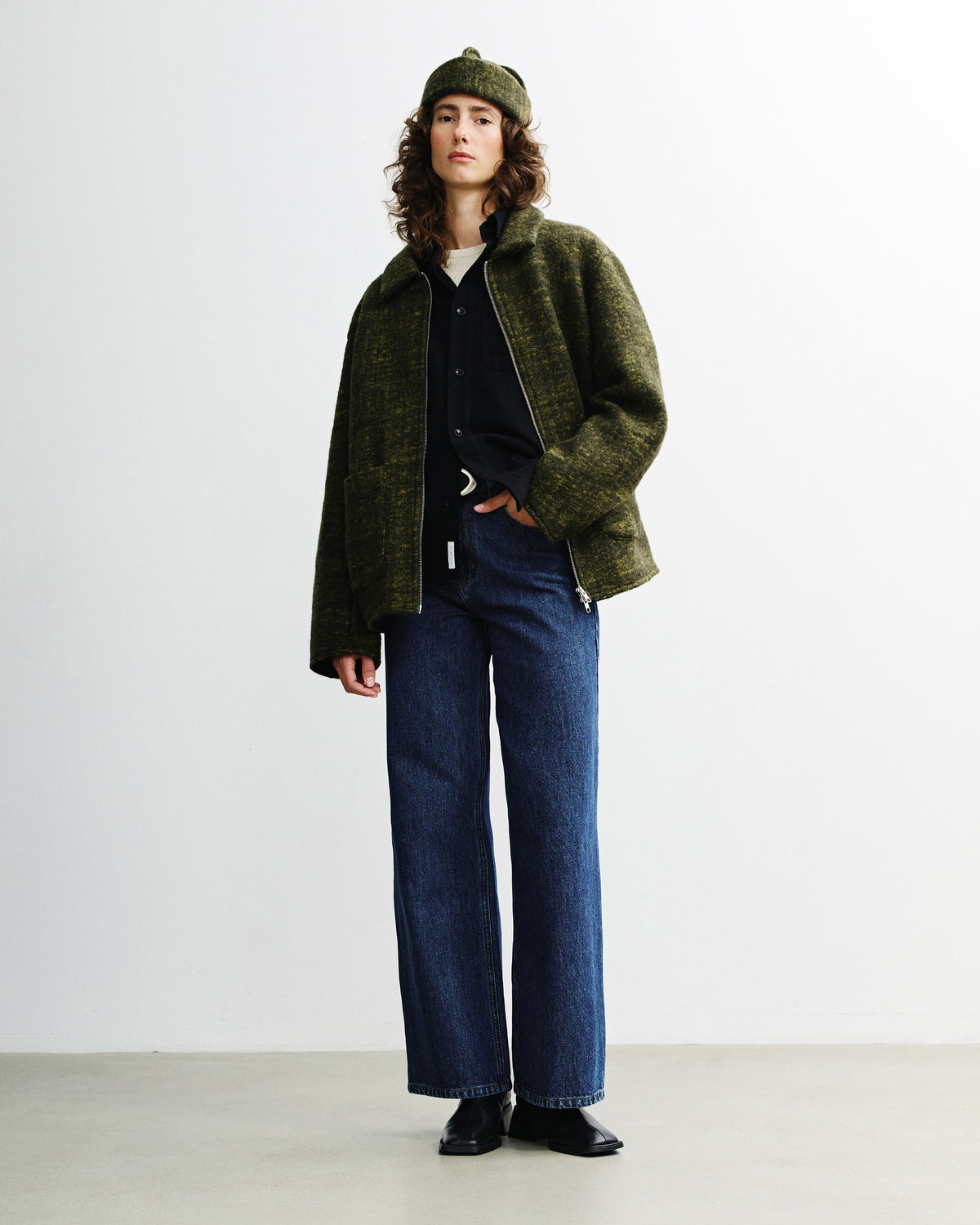 Zip Jacket - Speckled Green