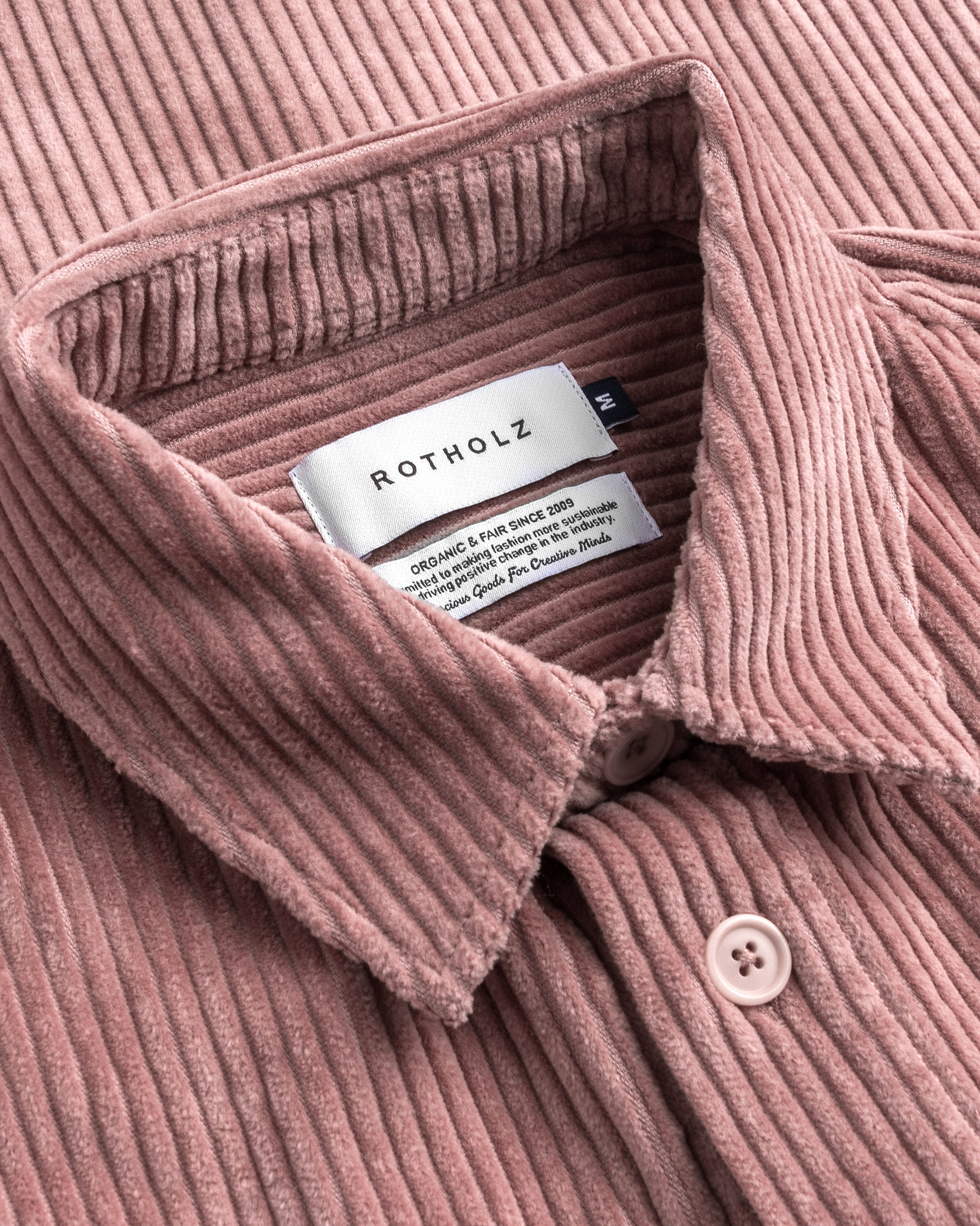 Cord Shirt Organic Cotton - Pink