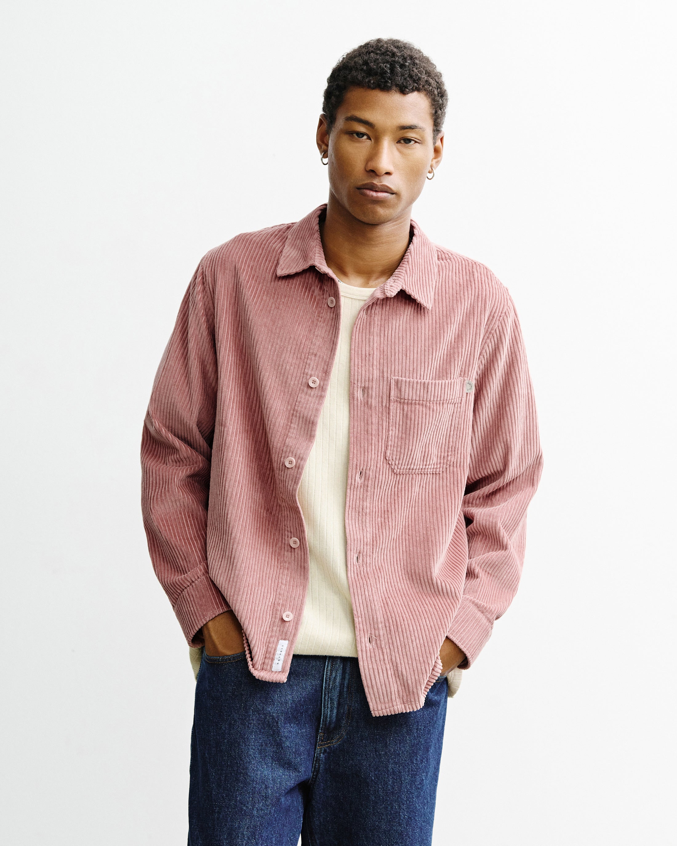 Cord Shirt Organic Cotton - Pink