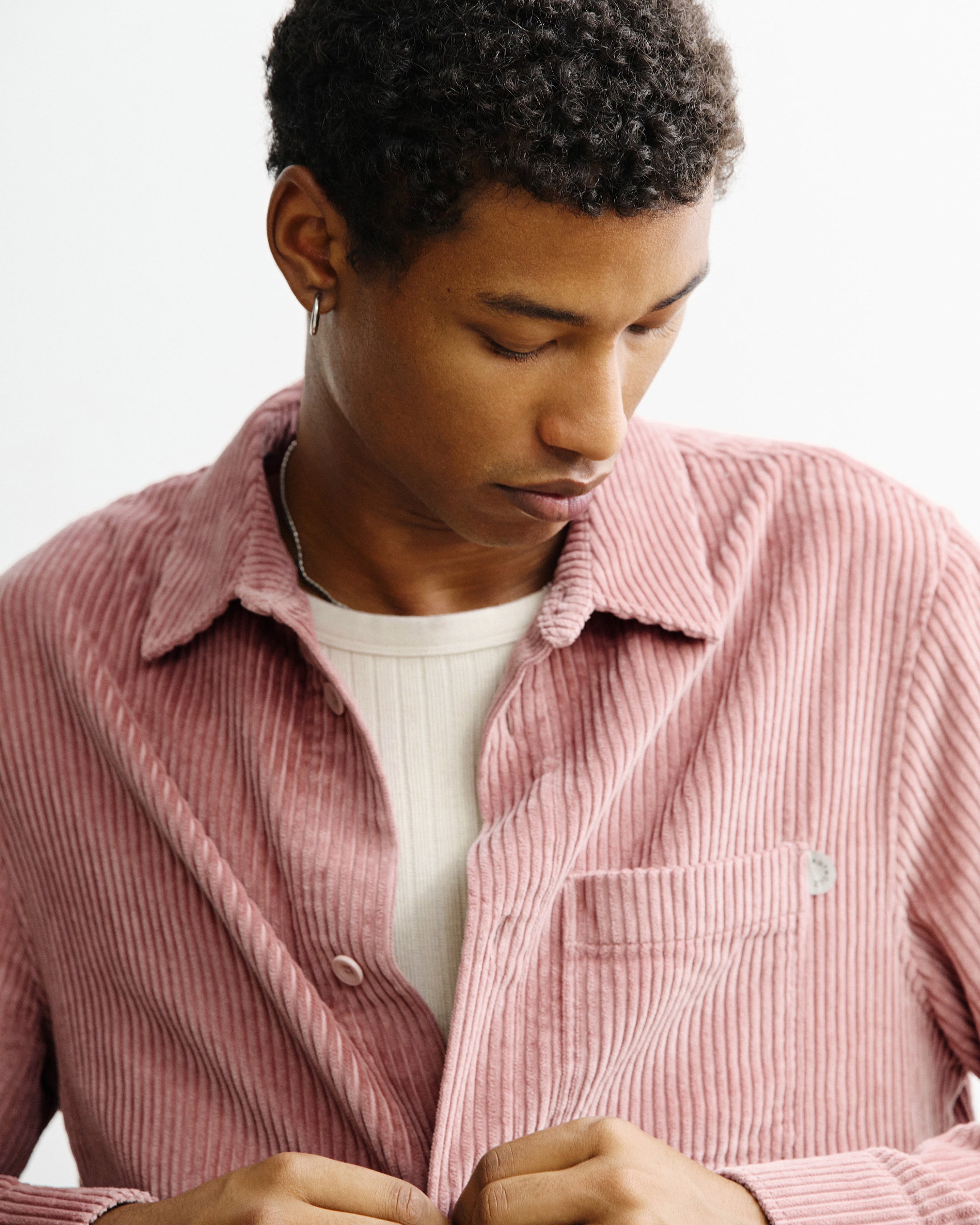 Cord Shirt Organic Cotton - Pink