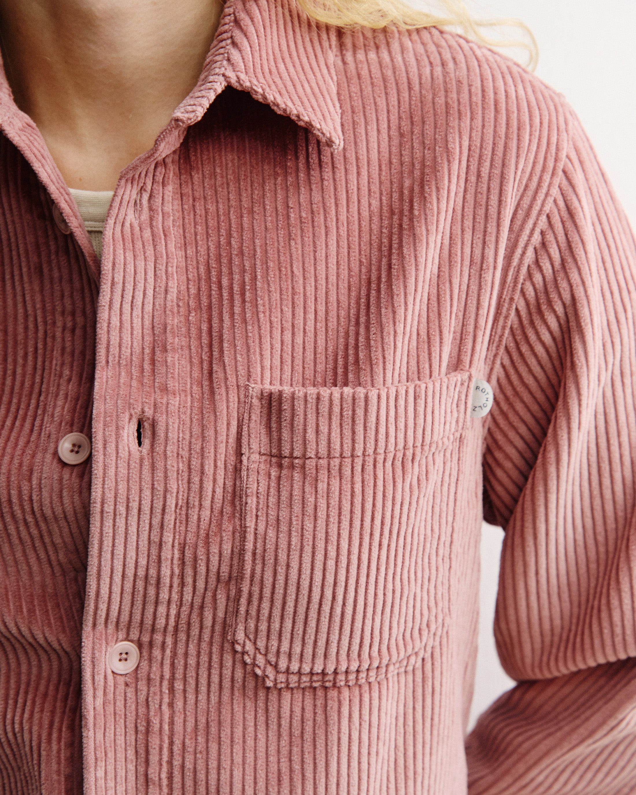 Cord Shirt Organic Cotton - Pink