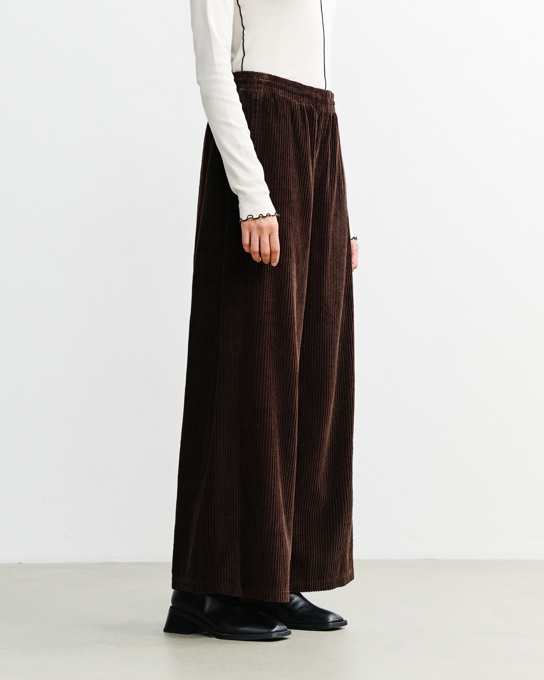 Cord Flared Organic Cotton - Brown