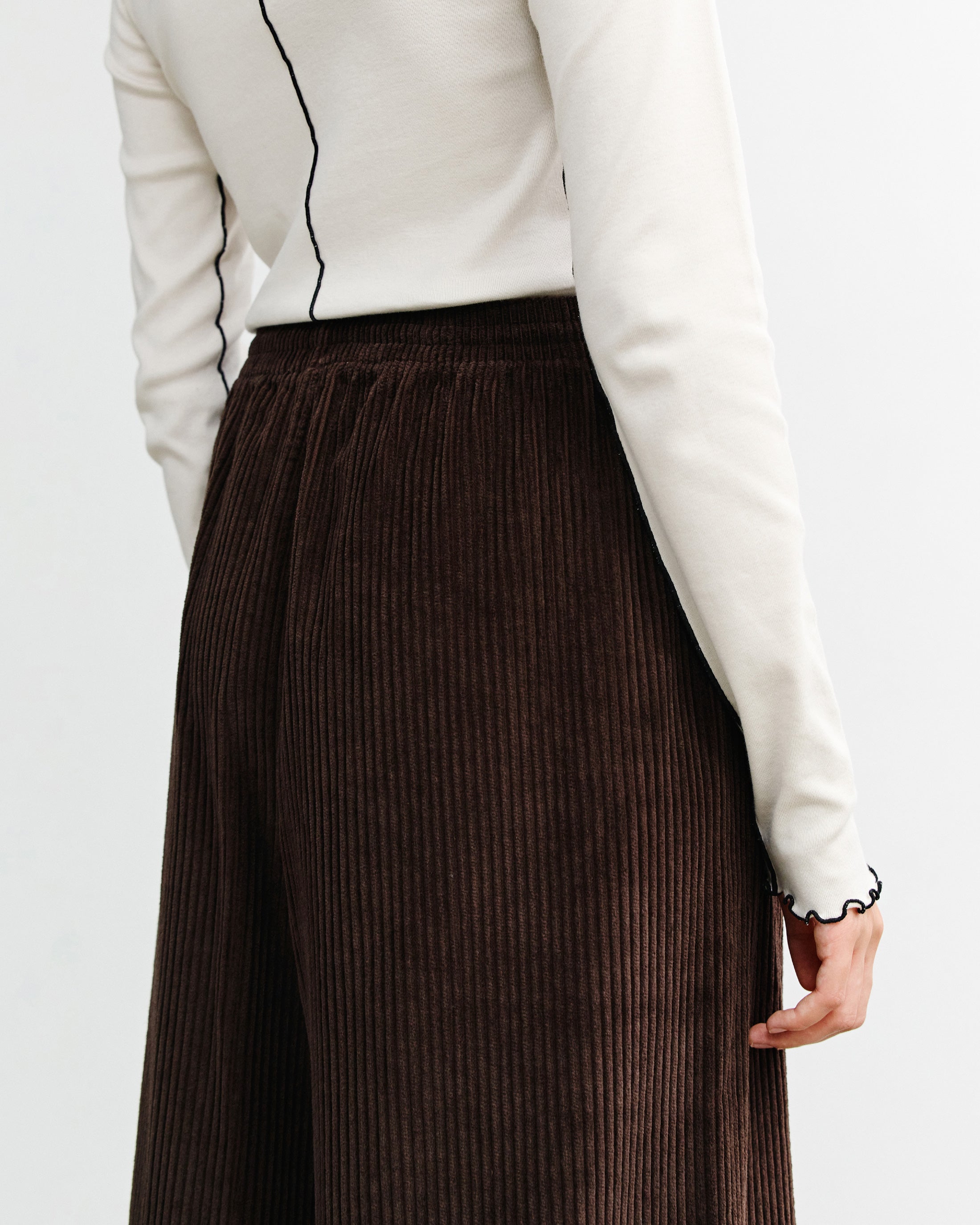 Cord Flared Organic Cotton - Brown