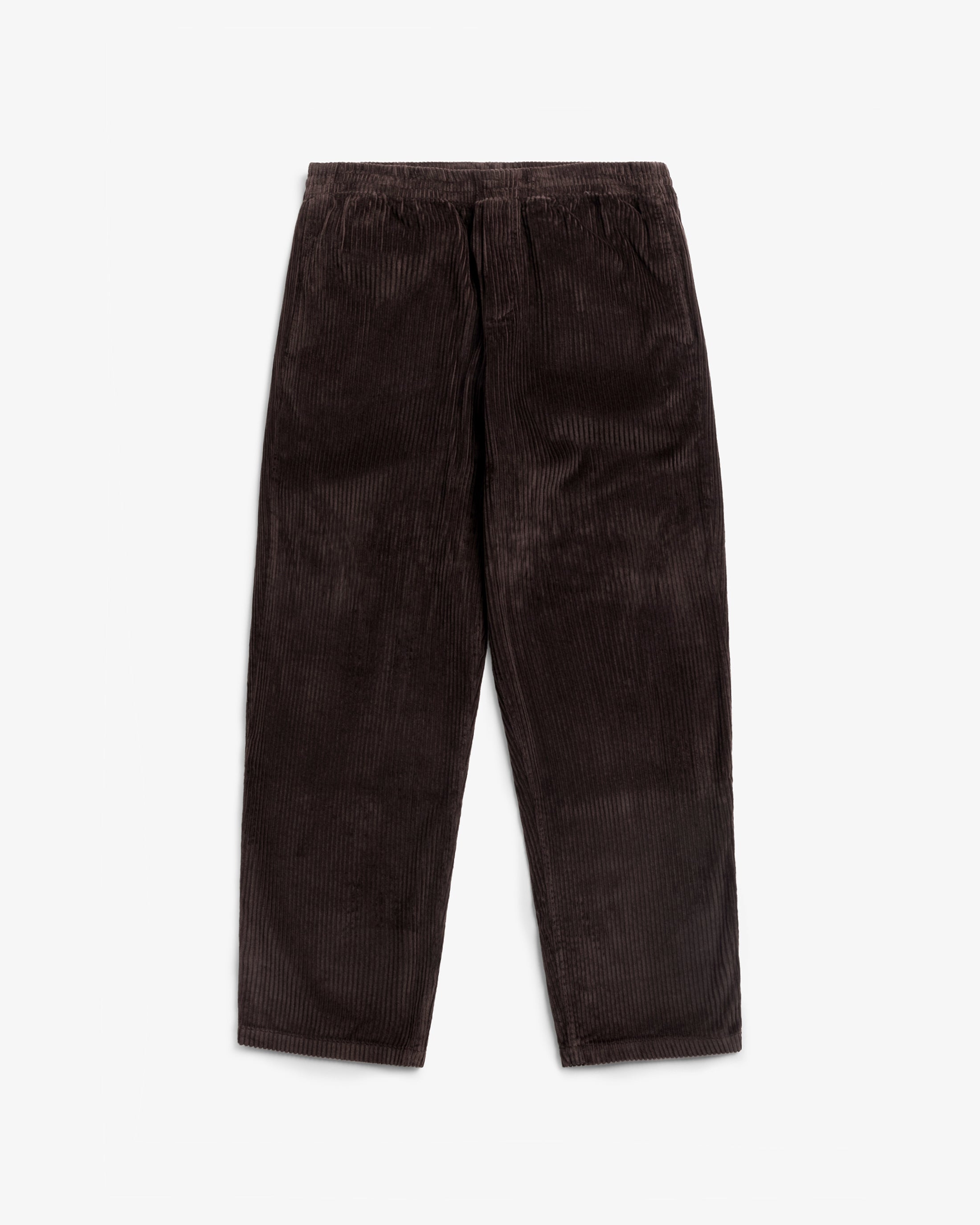 Wide Organic Cotton Corduroy Trousers - Brown