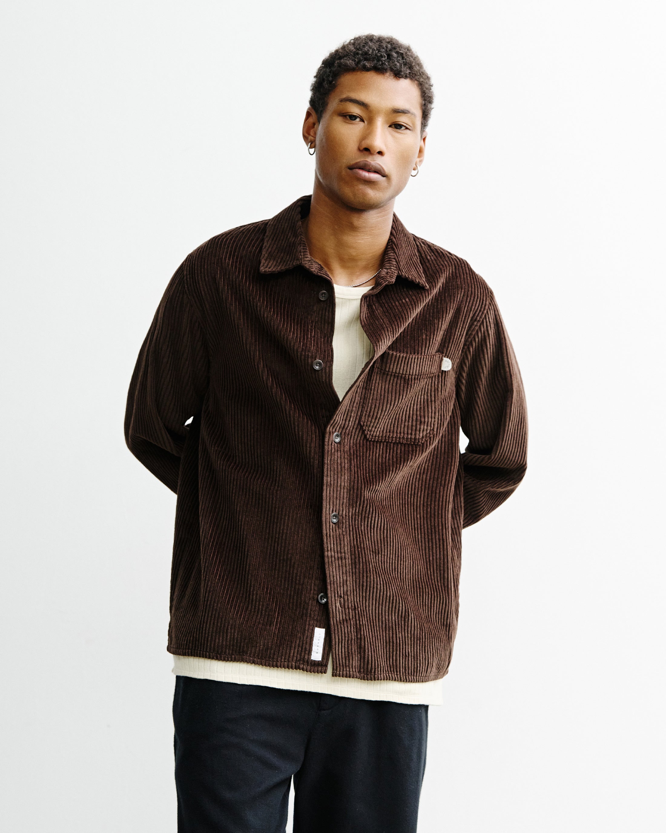 Cord Shirt Organic Cotton - Brown