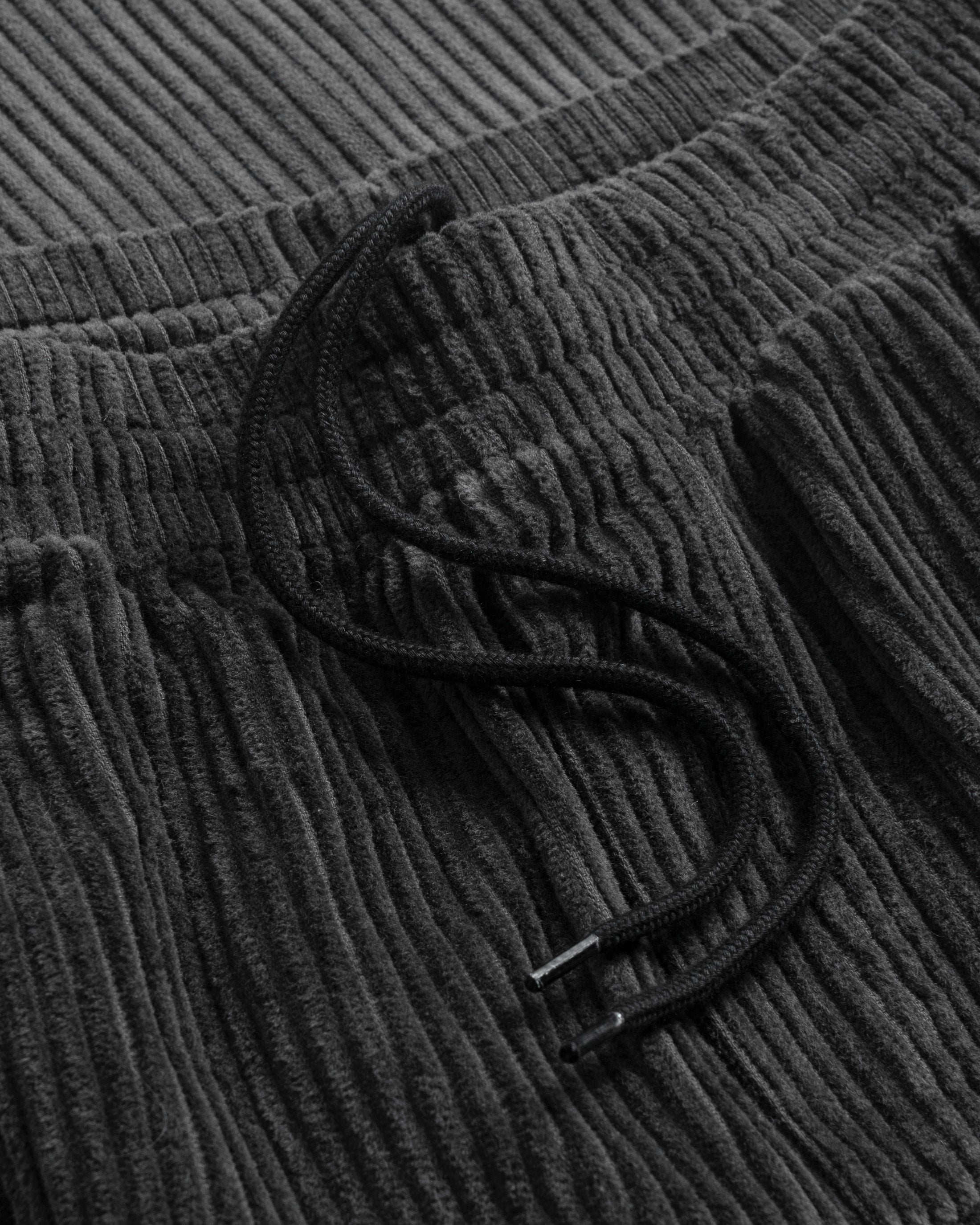 Wide Organic Cotton Corduroy Trousers - Anthracite