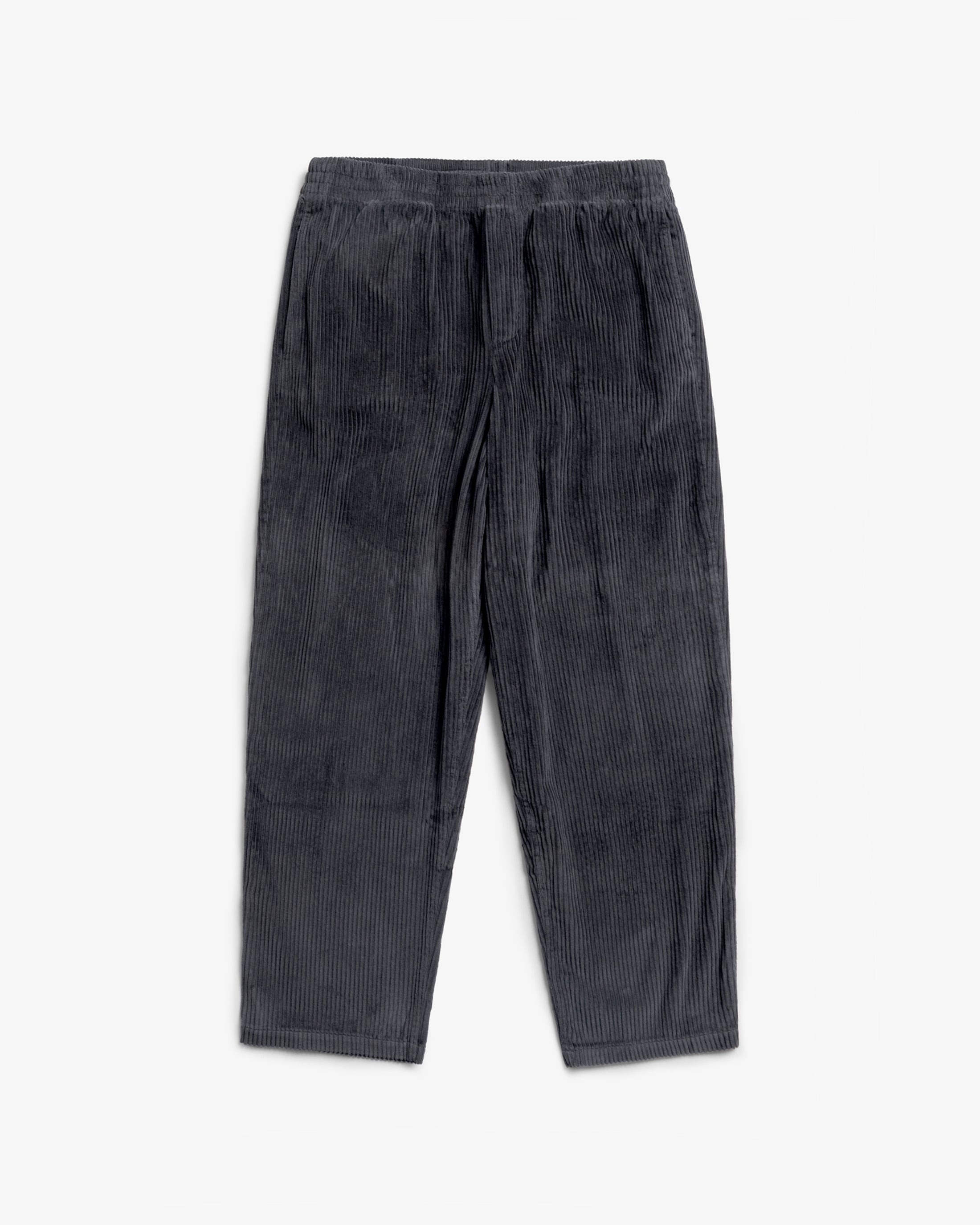 Wide Corduroy Trousers Organic Cotton - Anthracite