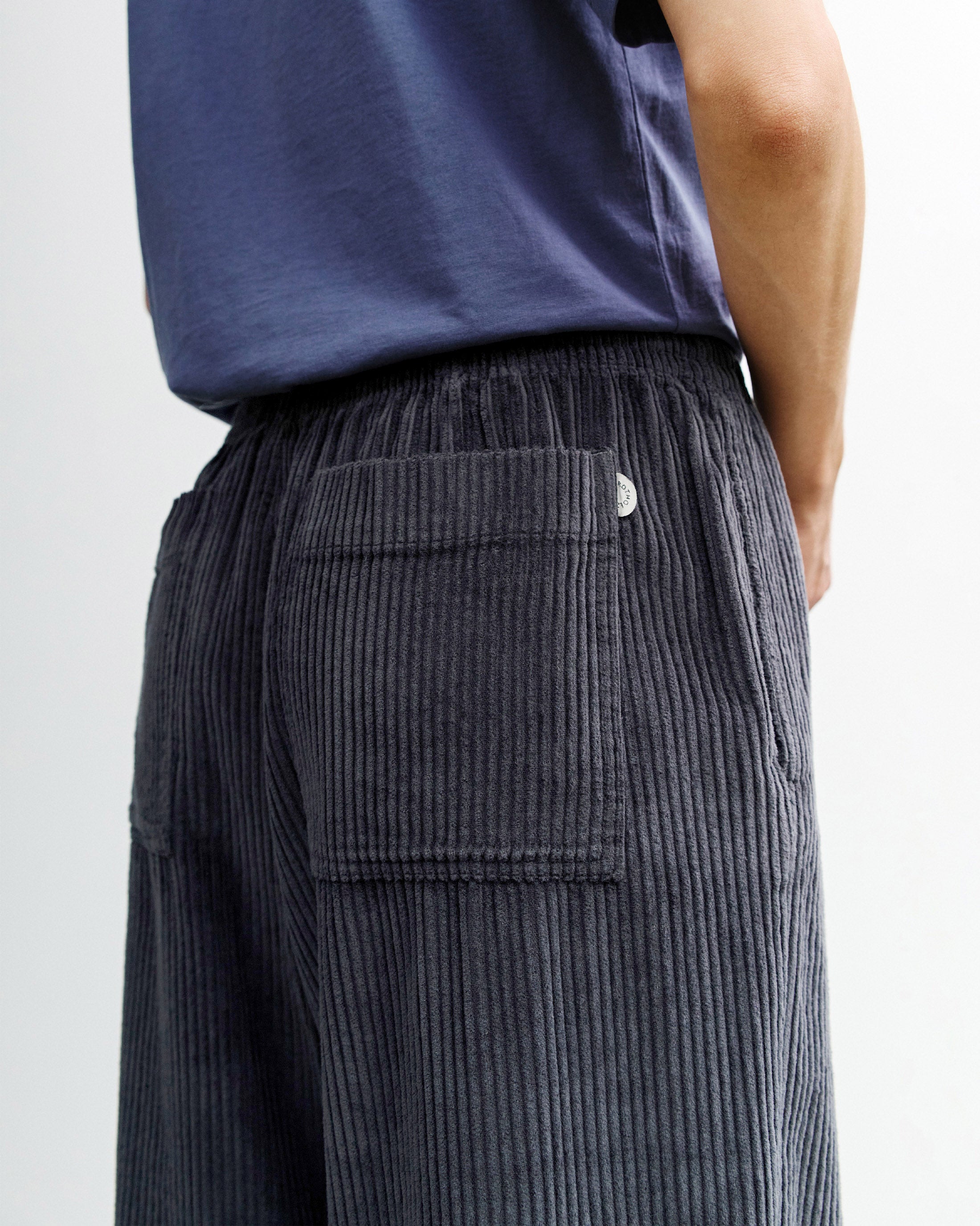 Wide Corduroy Pant Organic Cotton - Anthracite