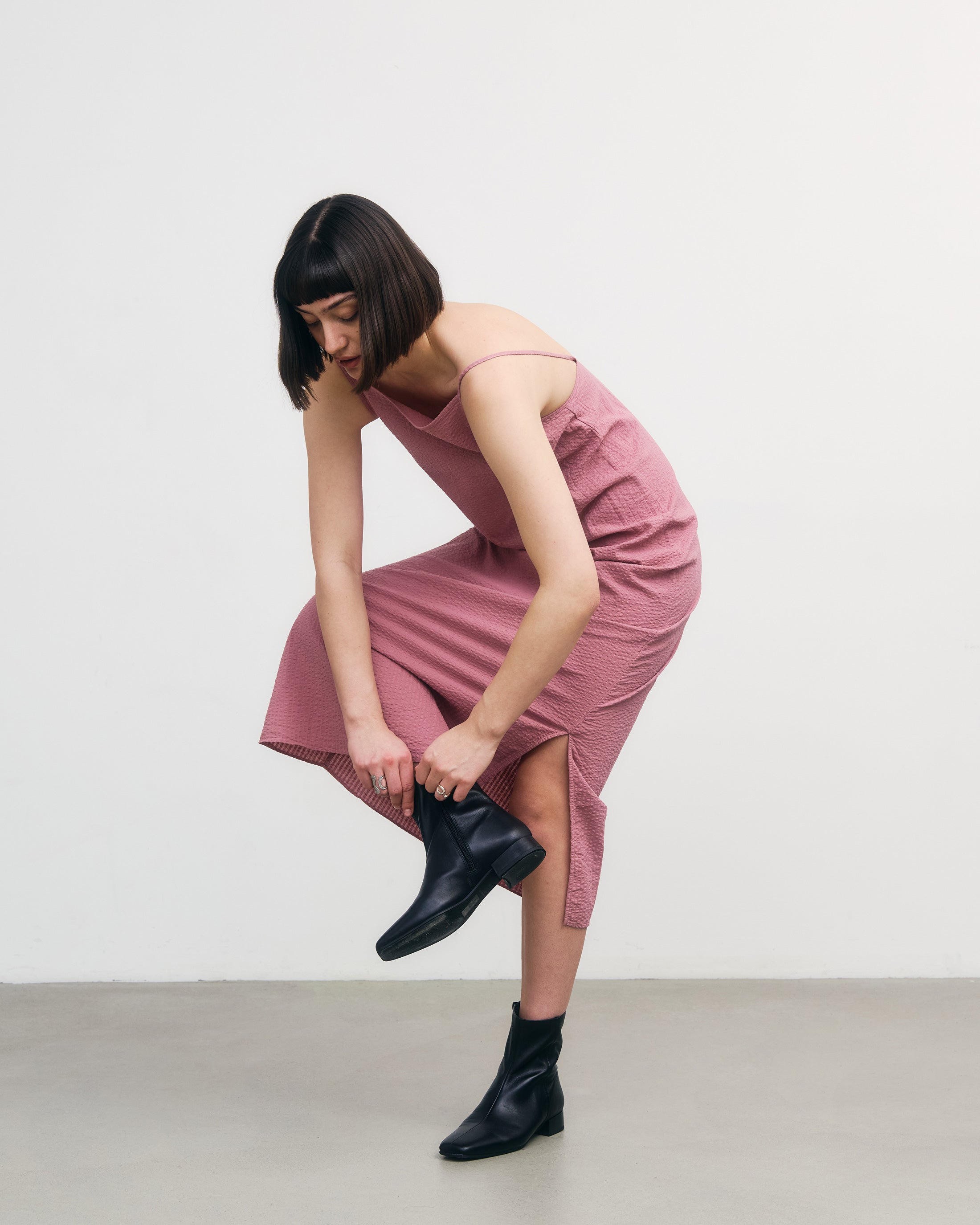 Trägerkleid Bio Baumwolle - Rosa