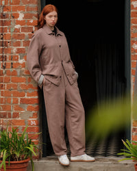 Leichte Jacke Bio Baumwolle - Braun
