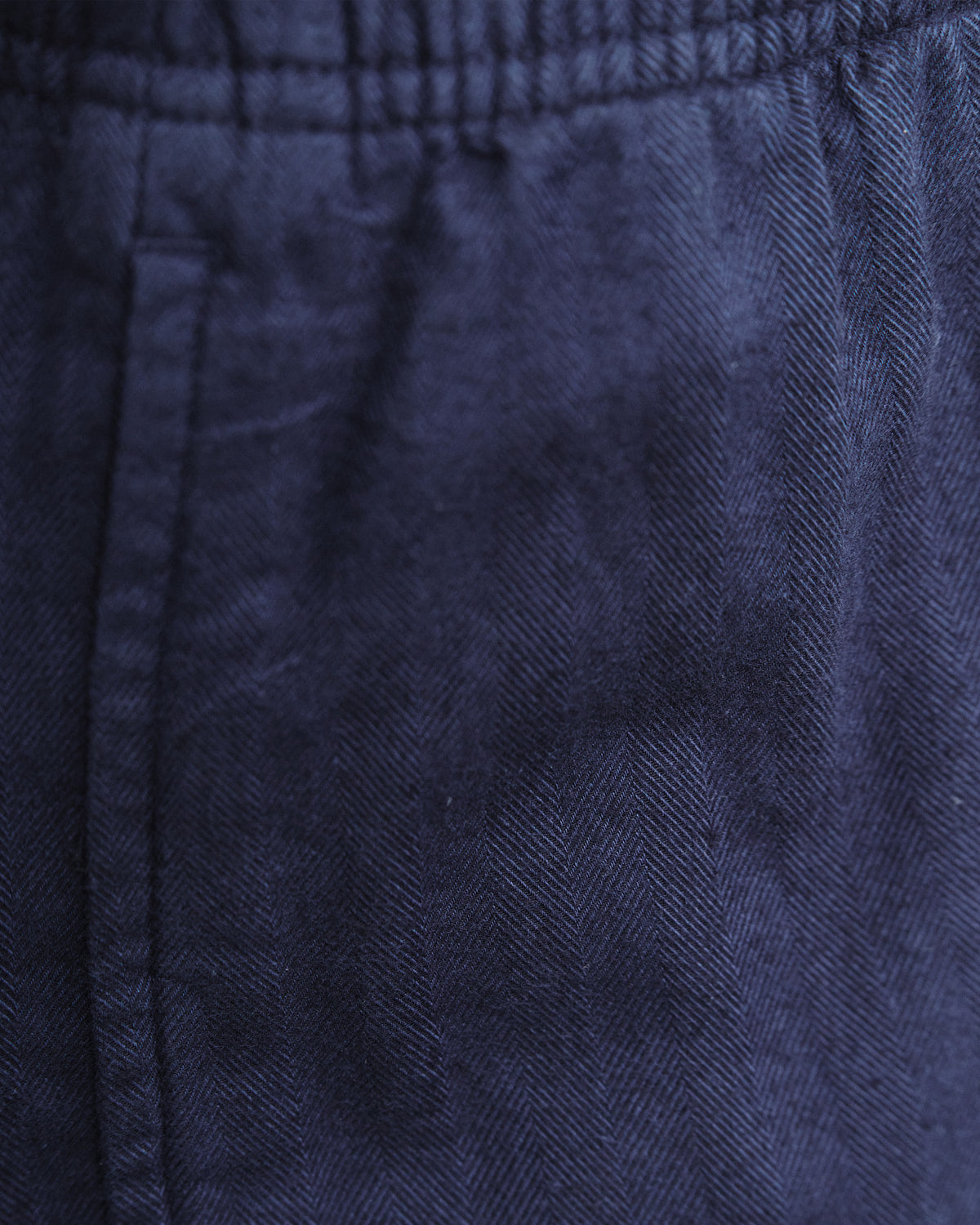 Wide Pleated Trousers Organic Cotton - Blue