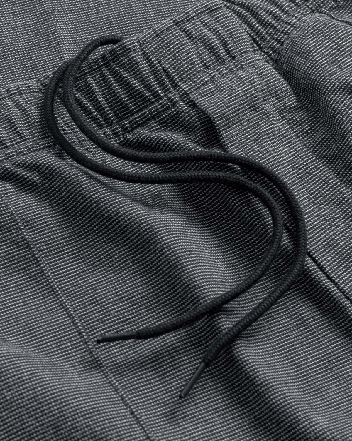 Wide Pleated Trousers Organic Cotton - Grey Marl