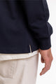 Schweres Polo Sweatshirt aus Bio-Baumwolle Schwarz