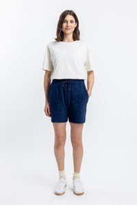 Frottee Shorts aus Bio-Baumwolle Blau