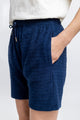 Frottee Shorts aus Bio-Baumwolle Blau