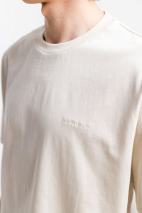 Logo T-Shirt aus Bio-Baumwolle Creme