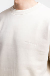 Logo Sweatshirt aus Bio-Baumwolle Creme