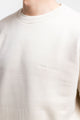 Logo Sweatshirt aus Bio-Baumwolle Creme