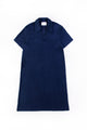 Polo Kleid aus Bio Frottee Blau